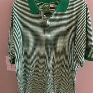 Vintage 2010's LRG Green Striped Polo Shirt